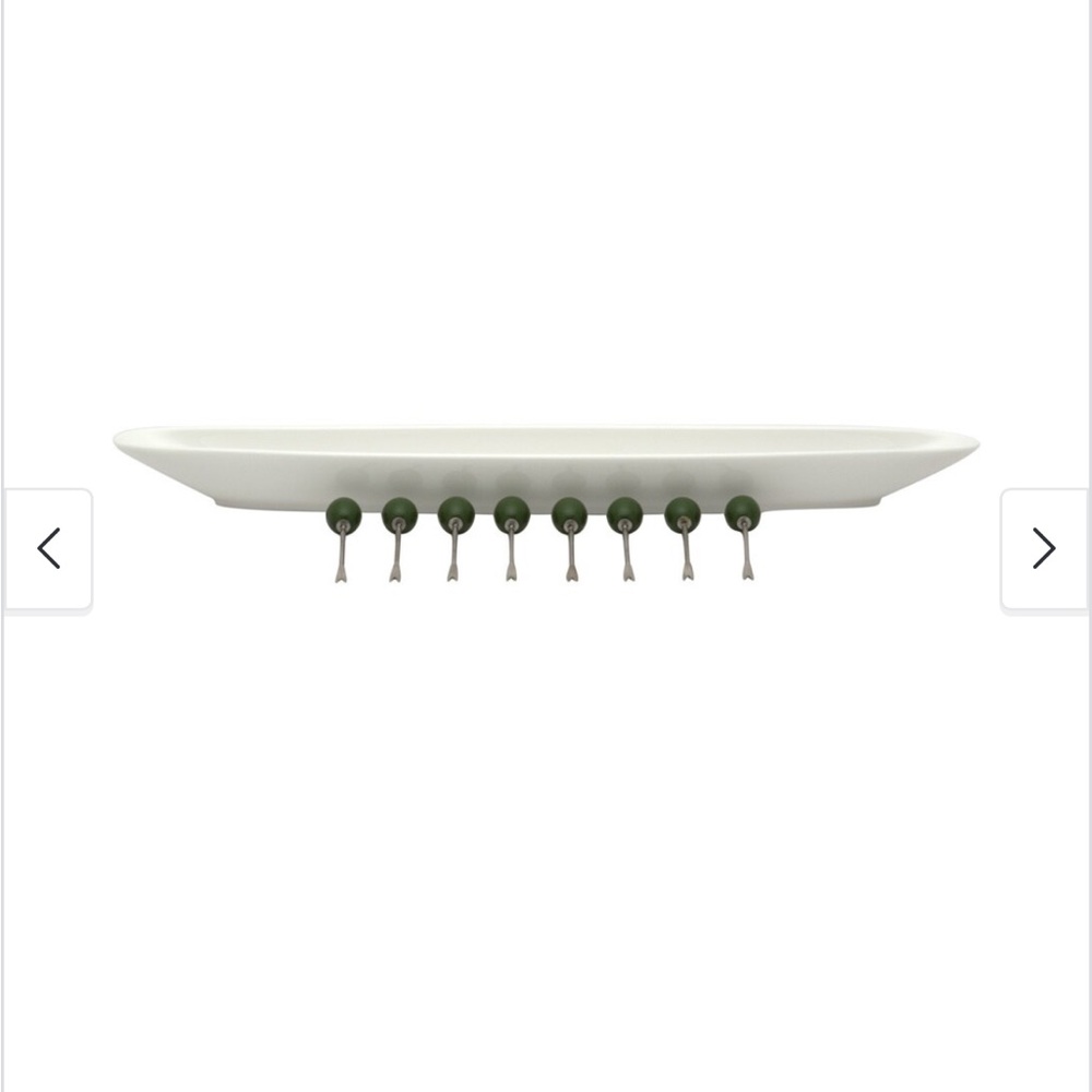 Vanilla Olive Tray w/Forks